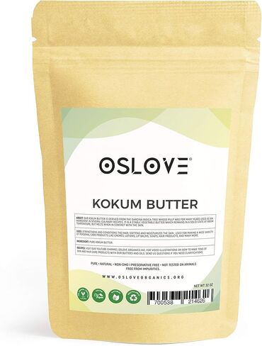 Kokum Butter-Pure, Natural, Fresh, Thickener for Whipped Body Butters, Sunscreens, Soaps, Deodorants and Lotions | 1LB. in Saudi Arabia