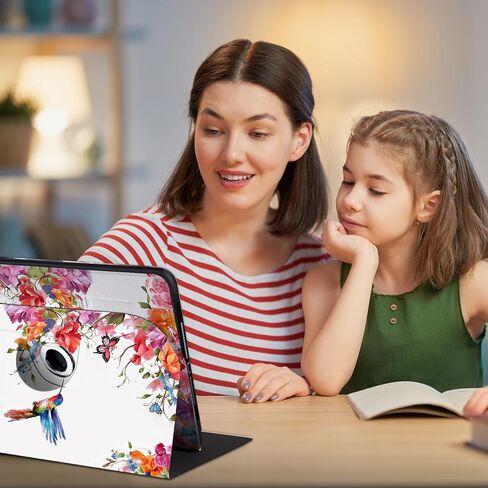 حافظة دوارة 360 درجة لجهاز iPad الجيل العاشر 10.9 بوصة 2022 - تنبيه/غفو تلقائي مع مشبك مغناطيسي، متوافقة مع جهاز Apple iPad الجديد 10.9 بوصة، الطائر الطنان in Kuwait