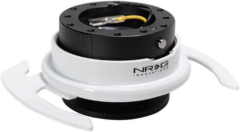 NRG Innovations NRG-SRK-700BK GEN 4.0 محول مجموعة أدوات التحرير السريع لعجلة القيادة، جسم أسود/حلقة سوداء مع مقابض وأنماط مسمار 6x70 و6x74 مم in Kuwait