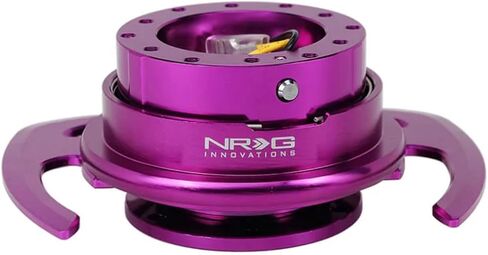 NRG Innovations NRG-SRK-700BK GEN 4.0 محول مجموعة أدوات التحرير السريع لعجلة القيادة، جسم أسود/حلقة سوداء مع مقابض وأنماط مسمار 6x70 و6x74 مم in Saudi Arabia