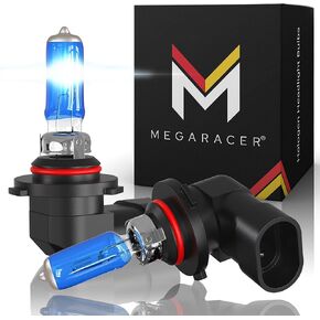 Mega Racer H3 Halogen Fog Light Bulbs, 4300K Warm White 12V 55W, Xenon Gas H3 Fog Light Bulb, Automotive Fog Light Replacement Bulb, 10 Pack