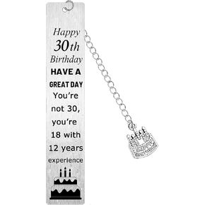 60th Happy Birthday Bookmark Gifts Happy Birthday Gifts for Women Girls Men Boys Inspirational Gifts for Friends Family Members Book Lover Gifts
