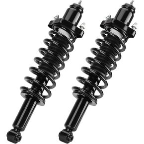 Front Complete Coil Spring Strut Shock Absorber Compatible with Volvo for XC90 2003-2013, Pair of Hydraulic Strut Shock Absorber Replace for 11485, 11486
