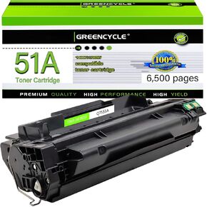 greencycle Compatible Toner Cartridge Replacement for HP 51A Q7551A Use for Laserjet P3005 P3005D P3005N P3005DN P3005X M3035MFP M3035XS MFP M3027MFP M3027XMFP (High Yield, Black, 1-Pack)