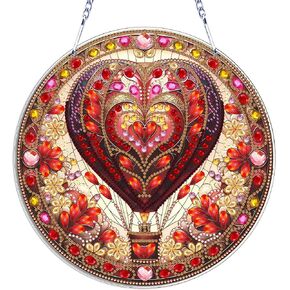 Christmas Tree Diamond Painting Acrylic Hanging Kits for Adults, DIY Special Shaped Diamonds Art Window Pendant Ornament for Home Decor(Christmas Tree)