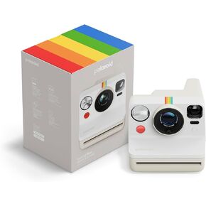 Polaroid Now 3rd Generation I-Type Instant Camera + Film Bundle - Now Black Camera + 16 Color Photos (6560)