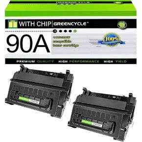 greencycle 90A Compatible Toner Cartridge Replacement for HP 90A Black Toner Cartridge CE390A Use for Laserjet Enterprise 600 M601 M602,M603 Series Laserjet Enterprise M4555 MFP Series (2-Pack)