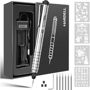 Electric Engraving Pen HARDELL 37000RPM, USB Cordless Engraving Machine for Artists&DIYers, Portable DIY Rotary Engraver for Jewelry Wood Glass Stone Carving
