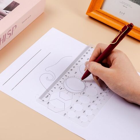 السيد Pen- قالب دائرة، قطعتين، استنسل دائري، قالب دائرة لاستنسل الرسم، استنسل الأشكال، استنسل هندسي، استنسل قوالب الرسم، استنسل دائري للرسم، مستلزمات الصياغة in Saudi Arabia