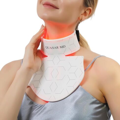 العلاج بالضوء الأحمر للرقبة والصدر، جهاز تجميل جديد للرقبة، كفاءة عالية تصل إلى 830 نانومتر و630 نانومتر، جهاز LED، محمول، مع صندوق هدايا in Kuwait
