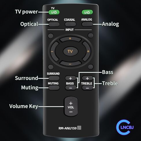 New RM-ANU159 Replacement Remote Compatible with Sony Sound Bar HT-CT60 /C SA-CT60 SA-CT60 in Kuwait