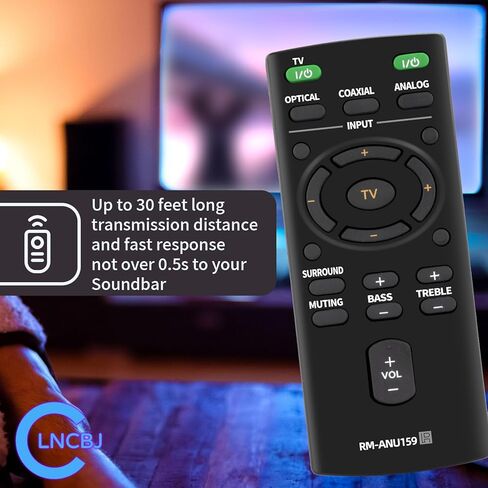 New RM-ANU159 Replacement Remote Compatible with Sony Sound Bar HT-CT60 /C SA-CT60 SA-CT60 in Kuwait