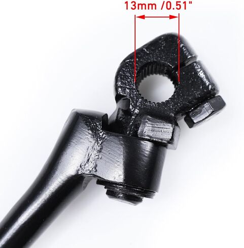 13mm 0.51" Kick Starter Pedal Lever for 50cc 70cc 90cc 110cc 125cc Apollo Z20 RFZ 125 TTR110 PW80 DS80 SSR110 SSR125 CT90 TaoTao DB27 Coolster Lifan Chinese Pit Dirt Bike Motorcycle Part Silver in Saudi Arabia