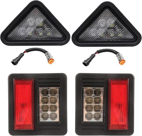 مصباح LED للعمل بمصباح أمامي 12 فولت متوافق مع Bobcat 751 753 763 773 863 864 873 883 963 A220 A300 S130 S150 S160 S175 S185 S205 S220 S250 S300 S330 T140 T180 T190 T200 T250 in Saudi Arabia