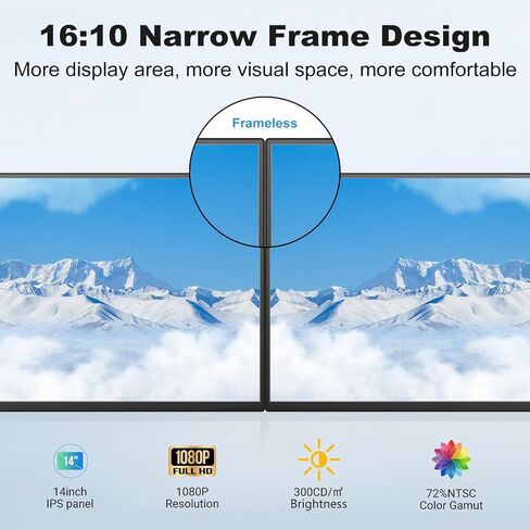 DEPGI QLED Portable Monitor 15.6" 1080P FHD Computer Display with 95% NTSC, DCI-P3 95% HDR IPS Screen, 1ms, Type-C & HDMI, Stereo Speaker, Frameless Monitor for Laptop PC Phone Xbox Switch in Saudi Arabia