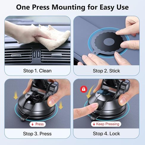 حامل هاتف محمول Miracase 3 في 1 لسيارتك، حامل هاتف عالمي للسيارة للزجاج الأمامي لفتحة تهوية لوحة القيادة للسيارة متوافق مع iPhone 15 14 13 12 11 Pro Max Xs XR X، Galaxy Blue وOff-white in Kuwait