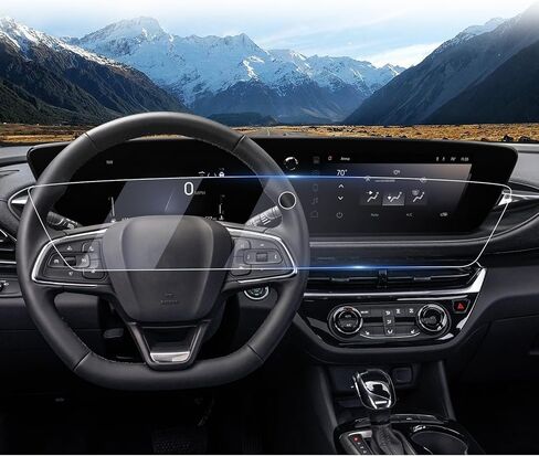 LUWU Screen Protector for 2024 2025 Buick Envision (Preferred/Sport Touring/Avenir) & 2025 Buick Enclave 30-inch Buick Envision Accessories Envision Touchscreen PET Plastic Digital Dashboard Protector 2PCS in Kuwait