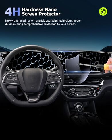 LUWU Screen Protector for 2024 2025 Buick Envision (Preferred/Sport Touring/Avenir) & 2025 Buick Enclave 30-inch Buick Envision Accessories Envision Touchscreen PET Plastic Digital Dashboard Protector 2PCS in Kuwait