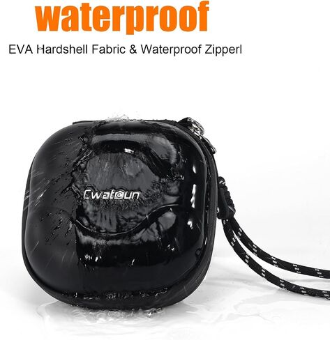 Cwatcun Hard Shell Lens Filter Case, Camera Filter Case for 7 Filters Up to 100mm with Hand Strap, Dustproof & Waterproof Camera Lens Filter Storage Case for ND UV CPL Filter Pouch in Saudi Arabia