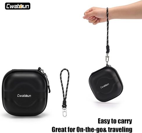 Cwatcun Hard Shell Lens Filter Case, Camera Filter Case for 7 Filters Up to 100mm with Hand Strap, Dustproof & Waterproof Camera Lens Filter Storage Case for ND UV CPL Filter Pouch in Saudi Arabia
