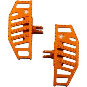 POWERJAMES Mini Rider's Orange Foot Pedal Floorboard Control for Harley Davidson Dyna Softail with Mid-Controls Models (18 Later)