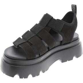 صندل نسائي من UGG CORA Fisherman، أسود، 7.5