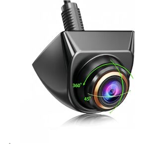 360° Rotation HD Backup Camera Front/Rear View Camera with Great Night Vision IP69K Waterproof Reverse Camera 1080P Vehicle Backup Camera for Truck