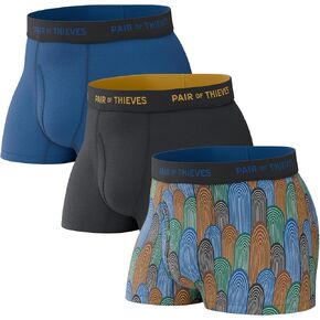 Pair of Thieves 2 & 3 Pack Super Fit Men’s Trunks Underwear, AMZ Exclusive