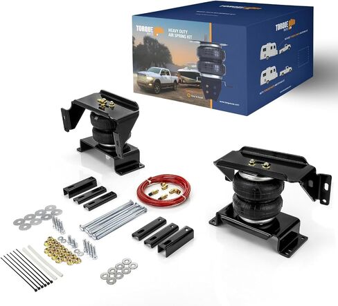 طقم تعليق كيس الهواء TORQUE لـ 2013-2024 دودج رام 3500 2WD 4WD حقيبة مساعد خلفي سحب زنبركي 5000 رطل (يستبدل طقوس ركوب فايرستون 2615 و2616) (TR2615) in Kuwait