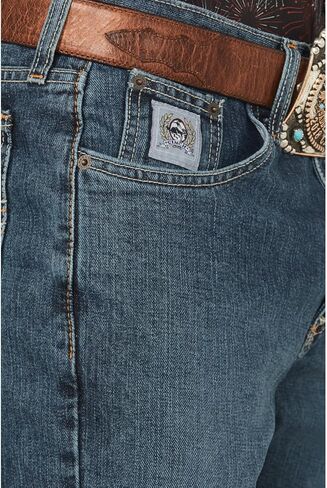 Cinch Men's Silver Label Dark Wash Jeans Big and Tall Dark Stone 35W x 38L US in Saudi Arabia