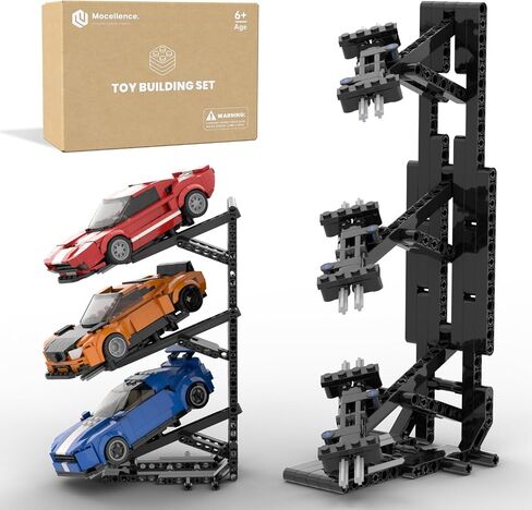 حامل عرض لسيارات Lego Speed ​​Champion، حامل مطور من طبقتين لسيارة Lego 76917 76908 76918 76915 76914 76907 76901 76902 والمزيد، مجموعة بناء العرض للأطفال والفتيان والفتيات (عبوة واحدة) in Saudi Arabia
