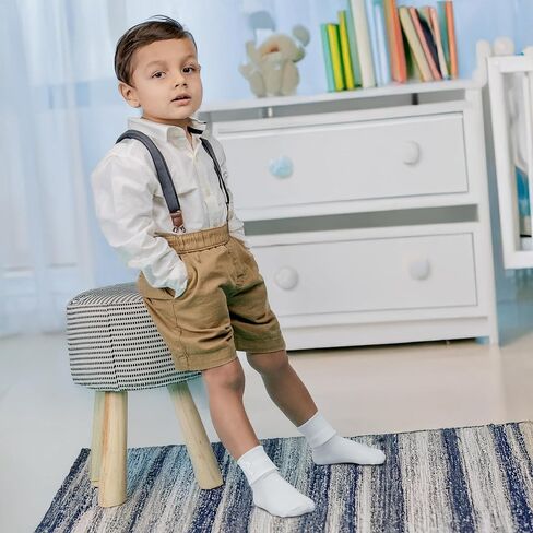PICCOLO HOSIERY Christening Socks for Babies, Boys and Girls - 100% Nylon, Embroidered Cross and Lace Trim in Saudi Arabia