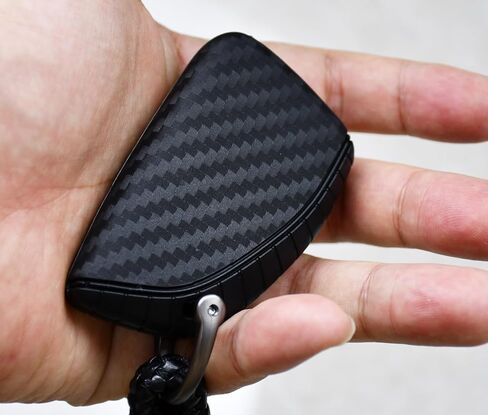 Carbon Silicone Key Fob Cover Case + Keychain for Chevrolet Silverado and GMC Sierra Canyon and Buick Envision 2021 2022 2023 2024 2025 in Saudi Arabia