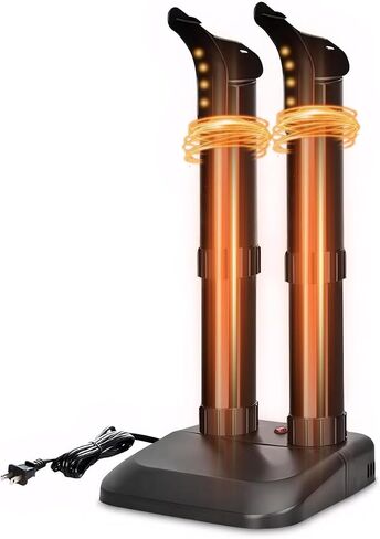 Air Choice Boot Dryer, Electric Shoe & Glove Dryer with Heat Blower Fan, 180 Mins Timer, Detachable Racks, Helps Reduce Odor, 4 Boot Warmer for Work Boots, Ski Boots, Sneakers, Gloves, and Hats in Saudi Arabia