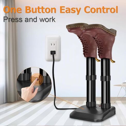 Air Choice Boot Dryer, Electric Shoe & Glove Dryer with Heat Blower Fan, 180 Mins Timer, Detachable Racks, Helps Reduce Odor, 4 Boot Warmer for Work Boots, Ski Boots, Sneakers, Gloves, and Hats in Saudi Arabia