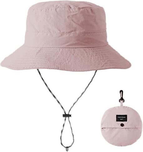 قبعات الشمس للرجال والنساء مقاومة للماء بعامل حماية من الأشعة فوق البنفسجية 50+ قبعة دلو للحماية لصيد الأسماك والمشي لمسافات طويلة والحديقة وسفاري الشاطئ in Kuwait