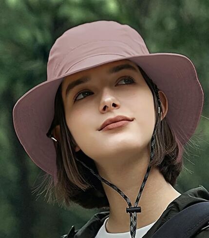 قبعات الشمس للرجال والنساء مقاومة للماء بعامل حماية من الأشعة فوق البنفسجية 50+ قبعة دلو للحماية لصيد الأسماك والمشي لمسافات طويلة والحديقة وسفاري الشاطئ in Kuwait