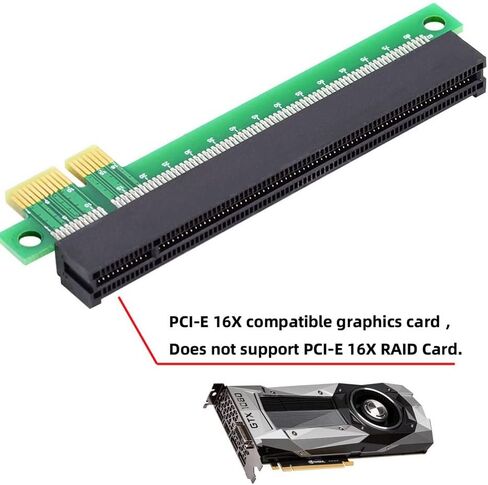 xiwai PCI-E Express 8X to 8X Male to Female Extension PCIE 3.0 Slot Riser Extender Card Ribbon Flexible Cable 20cm in Saudi Arabia