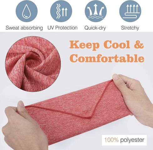 MoKo Scarf Mask Bandana with Ear Loops 3 Pack, Neck Gaiter Balaclava with Filter Pocket UV Sun Protection Face Mask for Dust Wind Motorcycle Cycle Bandana Headband for Women Men, Black in Kuwait