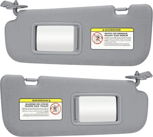Beige Driver Left + Passenger Right Side Sun Visor Replacement Compatible with 2011 2012 2013 2014 2015 Hyundai Elantra Replace 852103X000TX 852203X000TX in Saudi Arabia