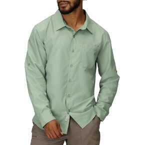 MARMOT Men's Aerobora Long Sleeve Button-Down Shirt - Lightweight, Packable, Quick-Drying UPF Protection