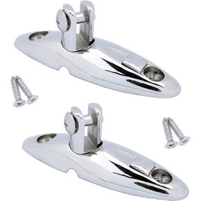 Thorn Boat Bimini Top Deck Hinge Swivel Mount with Removable Quick Release Pin 316 Stainless Steel Include Screws