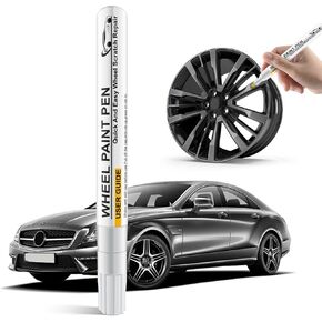 Rim Touch Up Paint,Wheel Touch Up Kit Wheel Paint Rim Paint Pen Rim Paint For Car Wheel Repair Quick And Easy Repairs for Curb Rash, Scuff And Scratch,Rim Paint For Car Wheel Repair (Silver)