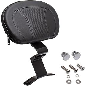 Detachable Black Front Driver Rider Backrest Pad Custom Kit Fits for Harley Touring CVO Street Glide Road Glide Road King Special Classic Electra Glide 2009-2022 2021 2020 2019 2018