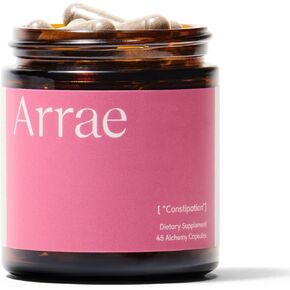 Arrae Constipation Relief: Natural Colon Cleanse, Fast-Acting Capsules for Regular Bowel Movements & Gut Health, Digestive Detox, Bloating Relief for Women & Men, Gut Cleanse (60 Count)