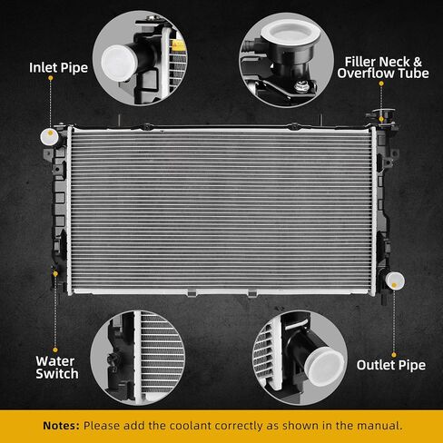 DWVO Radiator Compatible with 2009 2010 2011 2012 2013 2014 2015 2016 2017 2018 Ram 1500 2011 2012 2013 Ram 2500 3500 3.6L 3.7L 4.7L 5.7L V6 V8 in Saudi Arabia