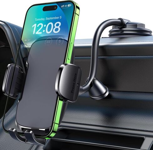 Phone Holder Car [Upgrade Clip Never Fall] Car Phone Holder Mount Automobile Air Vent Hands Free Cell Phone Holder for Car Fit for All Car Mount for iPhone Android Smartphone in Kuwait
