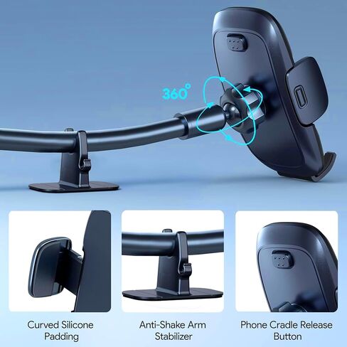 Phone Holder Car [Upgrade Clip Never Fall] Car Phone Holder Mount Automobile Air Vent Hands Free Cell Phone Holder for Car Fit for All Car Mount for iPhone Android Smartphone in Kuwait