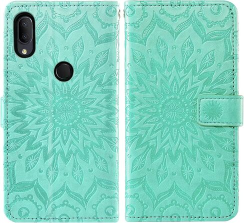 Phone Case for Alcatel 3V 2019 Wallet Cases with Tempered Glass Screen Protector Sunflower Leather Slim Flip Cover Card Holder Stand Cell Accessories Alcatel3V Acatel 3 V V3 19 5032W Women Rose Gold in Saudi Arabia