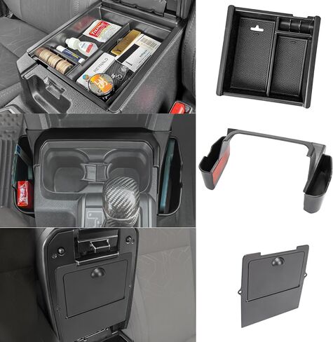 Center Console Gear Shift Storage Box Compatible with Toyota Tacoma 2023 2022 2021 2020 2019 2018 2017 2016 3rd Gen Interior Organizer Tray Accessories-NOT FIT Manual Transmission in Saudi Arabia